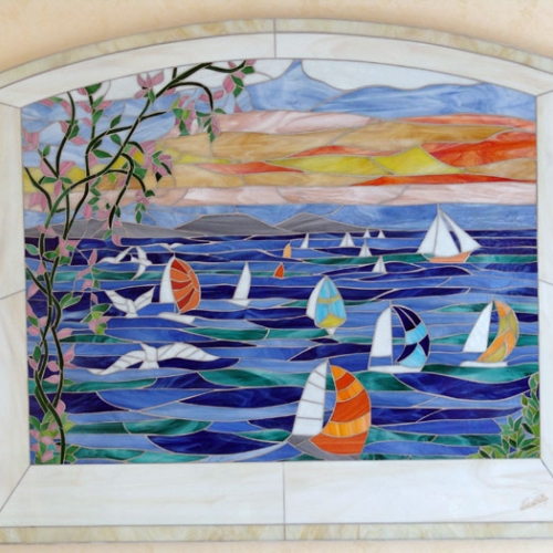 Quadro "Veleggiate da una finestra"