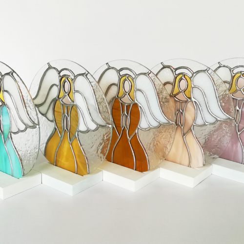 Angeli ,in vetro in vari colori