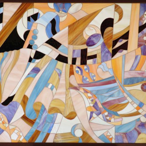 Quadro "Colori di vento" a mosaico