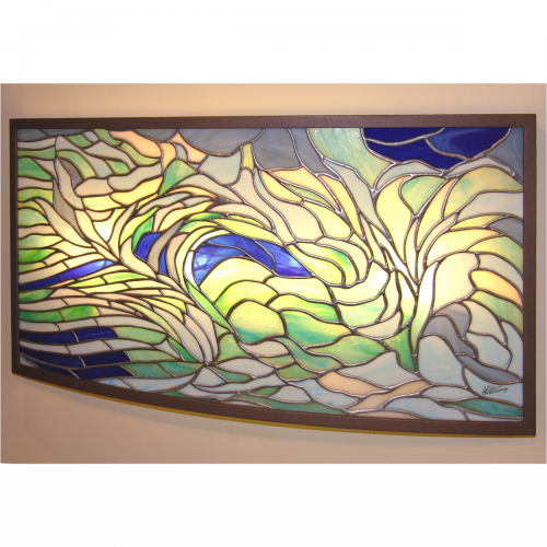 Pannello lampada curvo " Onde "