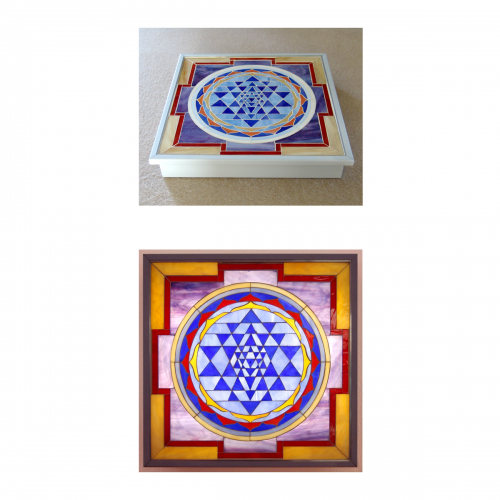 Sri Yantra lampada a parete