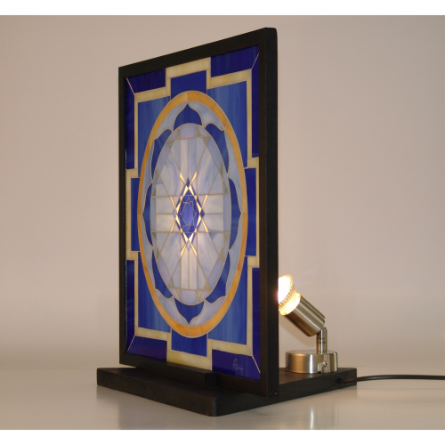 Lampada Yantra Saturno a mosaico