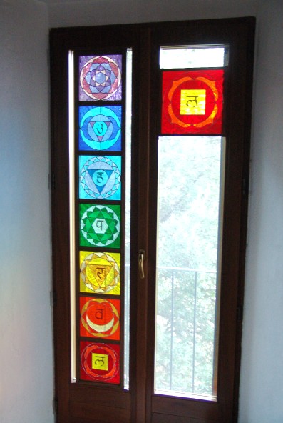 Vetrate dei Chakra nel Tempio Reiki alla Città della Luce